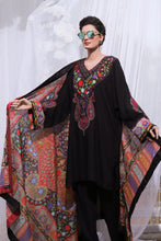 Screen Printed Lawn Dupatta with Thick Embroidered Border