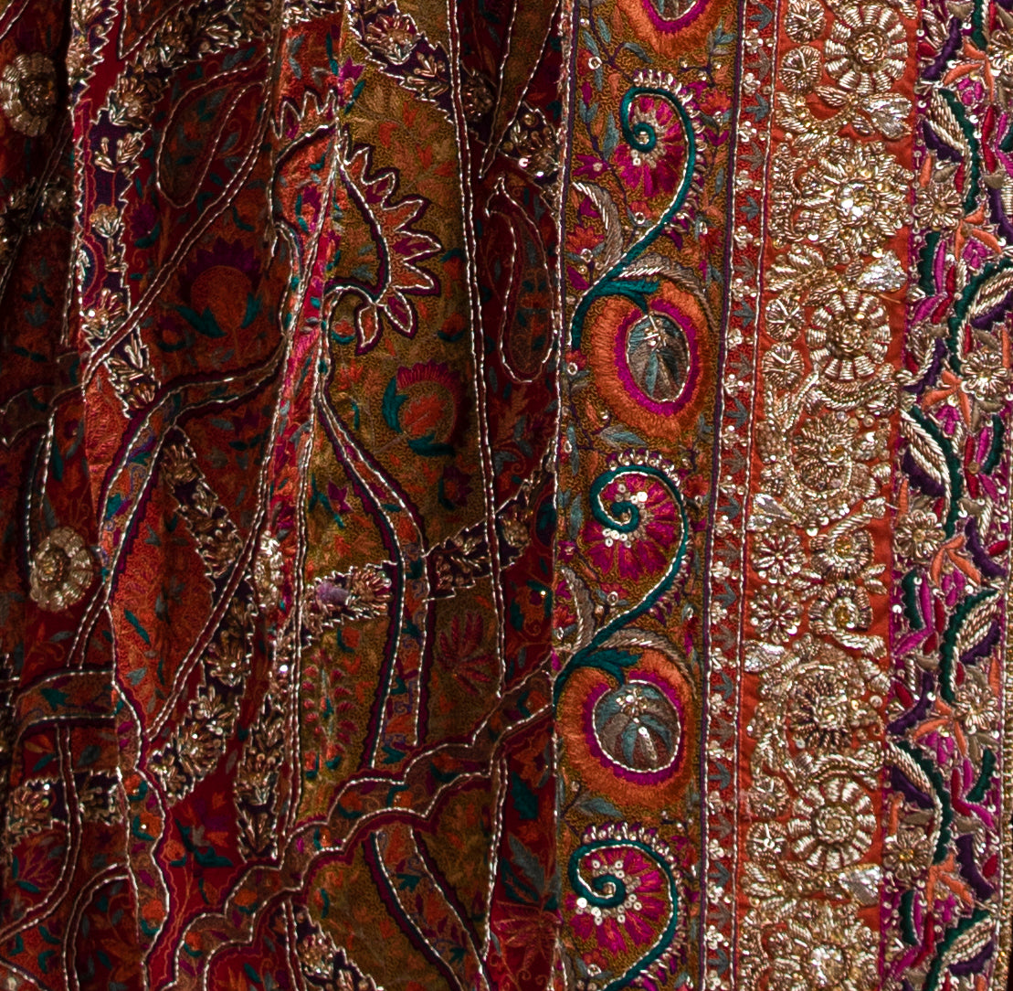 Shafoon Base ReshamKar, All Silk Threaded Embroidery, Dabka, Gota & Kora Work