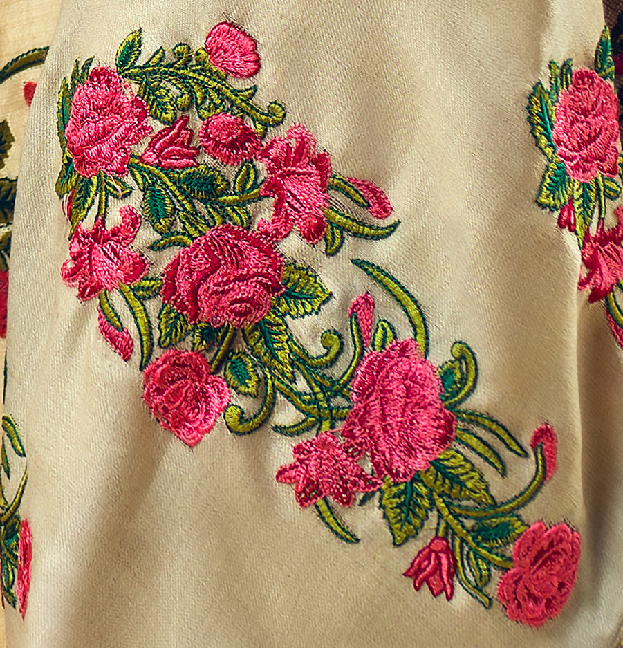 Fully Embroidered Shawl & Jacket