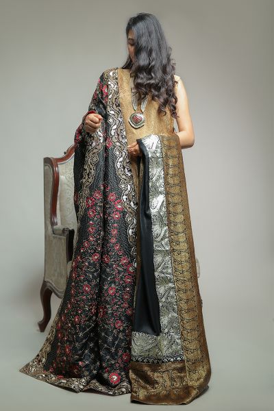 Picture of Raw Silk Formal Shawl