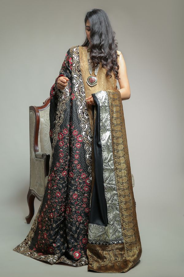 Picture of Raw Silk Formal Shawl