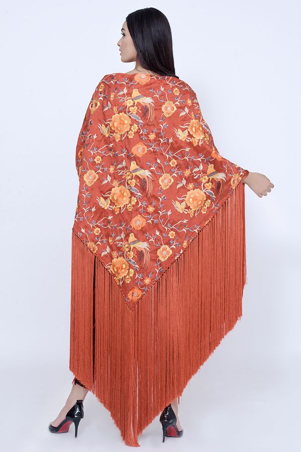 Picture of Orange Tassle Cape